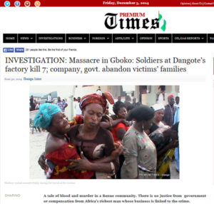 Massacre in gboko - soldiers at dangote's factory kill 7