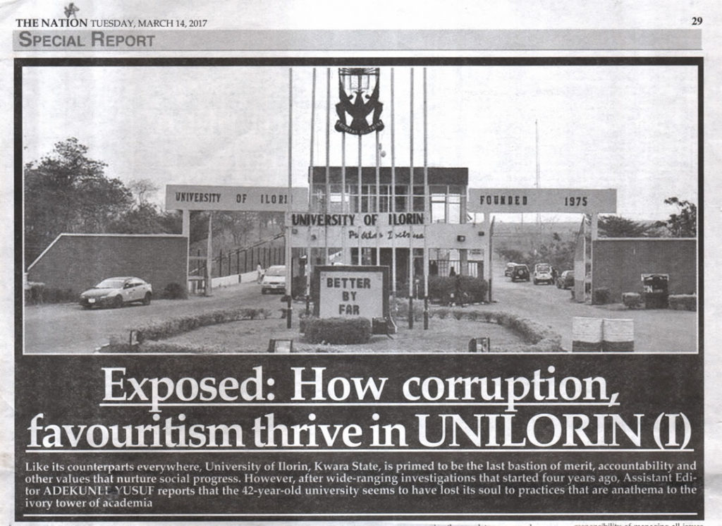 Exposed: How Corruption, Favouritism Thrive In Unilorin