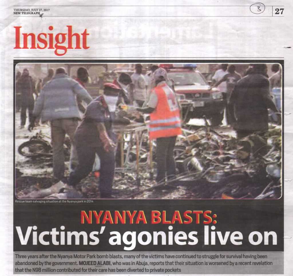 Nyanya Blasts: Victims’ Agonies Live On