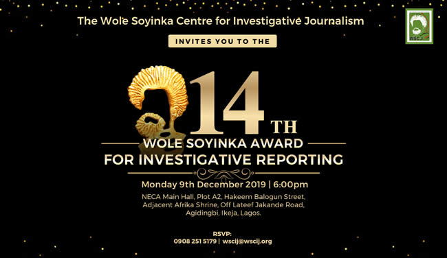 13 reporters, Osinbajo, Smart-Cole, Amnesty for Wole Soyinka Award