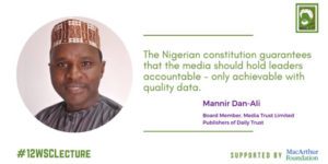 Dan-Ali condemns public relations in media reportage