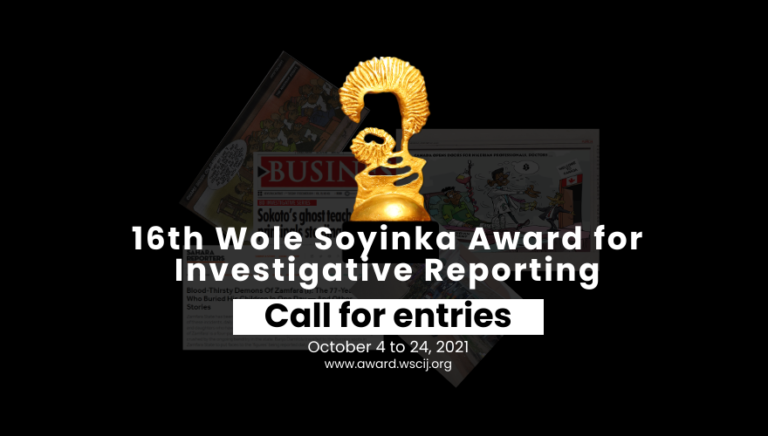 Wole Soyinka Centre opens application for 16th investigative reporting award