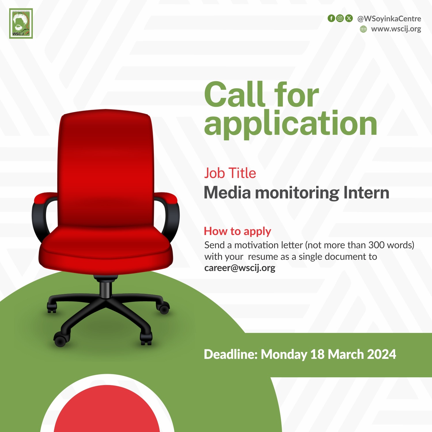 Call for Applications: Media Monitoring Intern