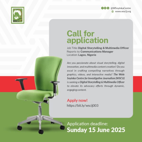 Call for application: Digital Storytelling & Multimedia Officer
