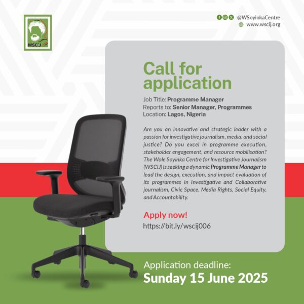 Call for application: Programme Manager