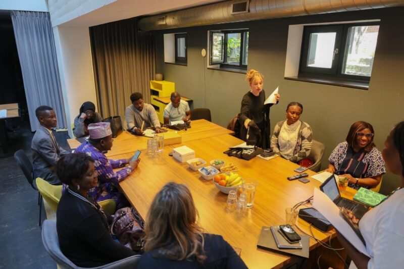 WSCIJ Laureates, led by Motunrayo Alaka, ED/CEO WSCIJ, began Netherlands tour with a visit to Free Press Unlimited (FPU) office on 2 June 2025