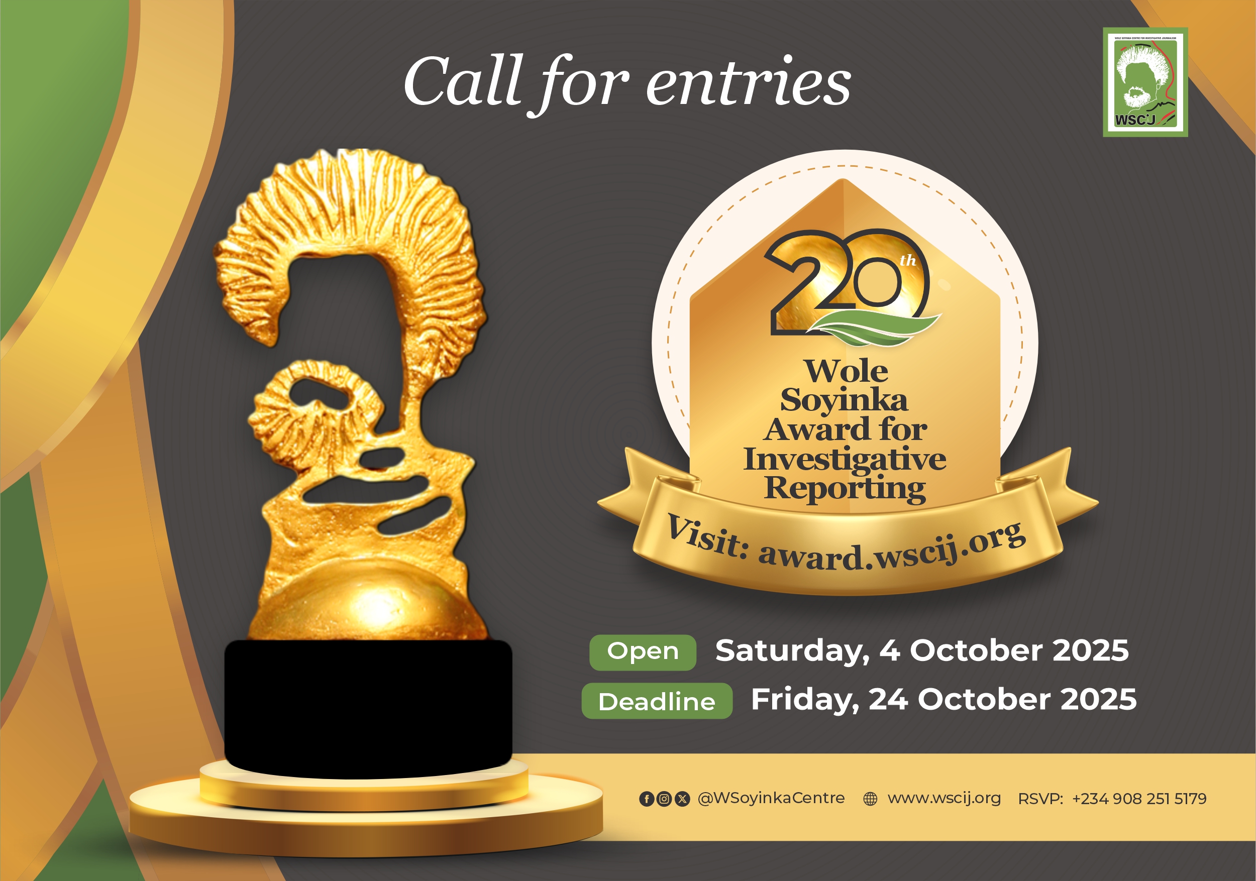 CALL FOR ENTRIES FOR AWARD 2025 V3