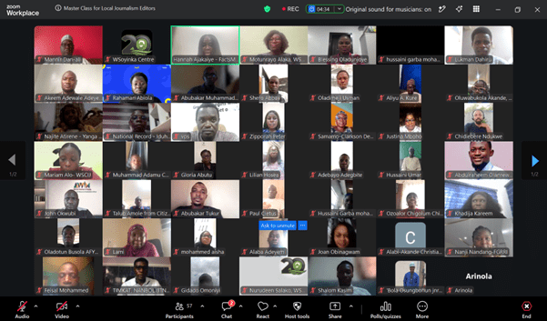 A cross section of participants during the CMEDIA Masterclass for Local Journalism Editors