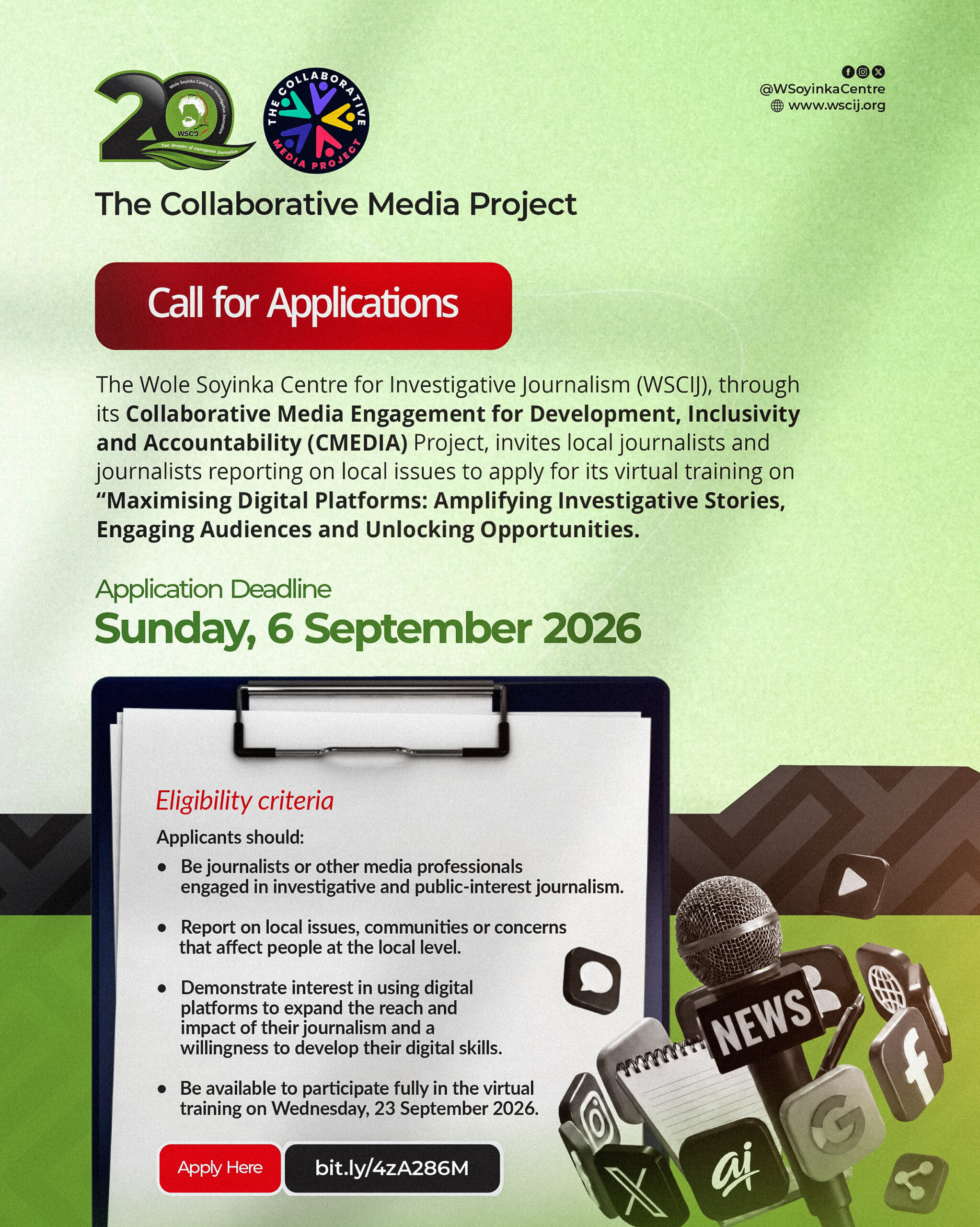 CMEDIA Call for Applications - Maximising Digital Platforms 2 (1)